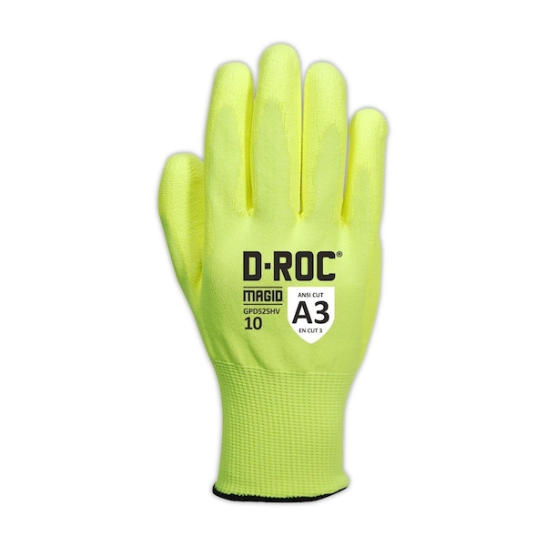 DROC GPD525HV DuraBlend PU Palm Coated Gloves  Cut Level A3